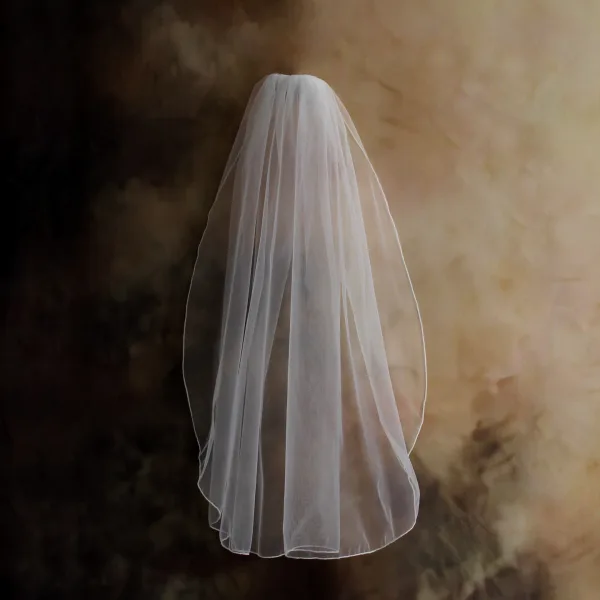 Simple Blanche Tulle Voile De Mariée 2026