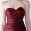 Sexy Argenté Paillettes Fendue devant Robe De Soirée 2024 Trompette / Sirène Bustier Sans Manches Dos Nu Longue Soirée Robe De Ceremonie