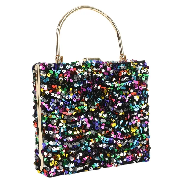 Sparkly Multi-Colors Sequins Cocktail Party Clutch Bags 2023