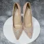 Sparkly Blushing Pink Evening Party Sequins Pumps 2022 12 cm Stiletto Heels Pointed Toe Pumps High Heels