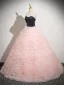 Schöne Rosa Perlenstickerei Durchbohrt Ballkleider 2025 Ballkleid Bandeau Ärmellos Rückenfreies Lange Ball Festliche Kleider