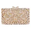 Mode Champagne Percé Faux Diamant Paillettes Métal Soirée Pochette 2022