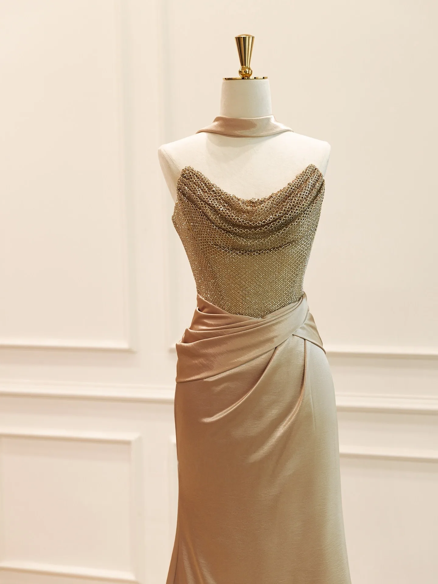 lipsy evening dresses Long Lace Dress with Jeweled Waistband by Elizabeth K GL2611 main image 1