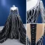 High-end Black Handmade  Beading Sequins Evening Dresses 2022 Trumpet / Mermaid V-Neck Long Sleeve Floor-Length / Long Evening Party Formal Dresses