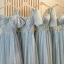 Chic / Belle Gris Perlage Faux Diamant Paillettes Robe Demoiselle D'honneur 2023 Princesse Encolure Carrée Manches Courtes Dos Nu Longue