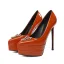 Mote Rød Lær Aften Pumps 2022 Patent Lær 13 cm Stiletthæler Spisse Pumps Høyhælte
