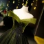 Elegant Dark Green Rhinestone Lace Flower Velvet Prom Dresses 2023 A-Line / Princess Off-The-Shoulder Sleeveless Backless Floor-Length / Long Prom Formal Dresses
