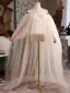 Chic / Belle Champagne Fait main Appliques Tulle Promo châle 2025 Encolure Dégagée