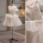 Sexy Ivoire Paillettes Perlage Perle Robe De Fête 2023 Bustier Noeud Sans Manches Dos Nu Longue Cocktail Soirée Robe De Ceremonie