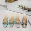 Chic / Beautiful Mint Green Street Wear Summer Rhinestone Bow Womens Sandals 2022 9 cm Stiletto Heels Open / Peep Toe Sandals High Heels