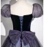 Elegant Purple Sequins Prom Dresses 2025 A-Line / Princess Square Neckline Puffy Short Sleeve Backless Bow Floor-Length / Long Formal Dresses