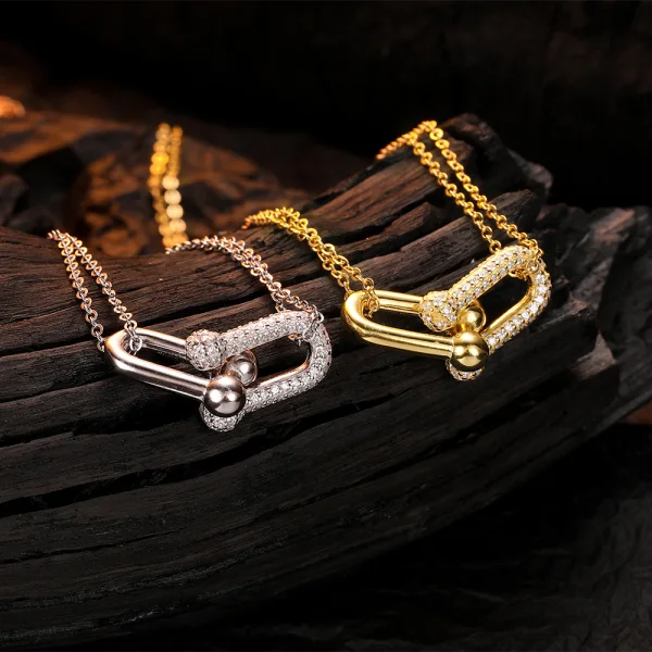Fashion Silver Street Wear Cubic Zirconia Rhinestone Necklaces 2023 Accessories