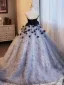 Fashion Black Appliques Pleated Prom Dresses 2024 Ball Gown Strapless Sleeveless Backless Sweep Train Prom Formal Dresses