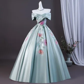 Elegante Limoen Groen Kralen Pailletten Appliques Galajurken 2026 Baljurk Uit De Schouder Korte Mouwen Ruglooze