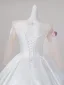 Elegant Ivory Beading Sequins Prom Dresses 2026 Ball Gown Scoop Neck Long Sleeve Backless Floor-Length / Long