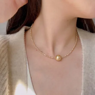 Sparkly Gold Prom Pearl Necklaces Accessories 2023