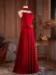Vintage / Retro Red Appliques Prom Dresses 2026 A-Line / Princess Strapless Sleeveless Backless Floor-Length / Long Formal Dresses