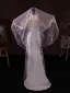 Elegant White Appliques 1.5 m Tulle Wedding Veils 2025