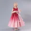 Chic / Beautiful Burgundy Sequins Appliques Birthday Flower Girl Dresses 2023 A-Line / Princess Sleeveless Bow Sash Floor-Length / Long Flower Girl Dresses