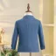 Meeresblau 6 Stück Lange Ärmel Anzüge Jungs 2024 Hochzeit Schulterschmuck Mantel Hemd Krawatte Weste Hose