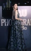 Sexy Black Printing Split Front Evening Dresses 2024 A-Line / Princess Strapless Sleeveless Backless Floor-Length / Long Evening Party Formal Dresses