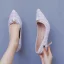 Classic White Pearl 7 cm Stiletto Heels Wedding Shoes 2025 Pointed Toe Wedding Pumps High Heels