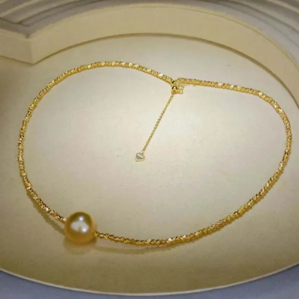 Glittrande Guld Bal Pärla Halsband Tillbehör 2023