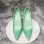 Fashion Mint Green Evening Party Pumps 2022 Patent Leather 12 cm Stiletto Heels Pointed Toe Pumps High Heels