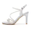 Sexy Sommer Rosa Abend Sandalen Damen 2022 Strass Knöchelriemen 8 cm Stilettos Spitzschuh Sandaletten Hochhackige