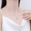 Modest / Simple Silver Sterling Silver Rhinestone Necklaces Accessories 2023
