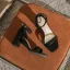 Simple Noire Été Désinvolte Daim Sandales Femme 2022 Bride Cheville 7 cm Talons Épais Peep Toes / Bout Ouvert Sandales Talons Hauts