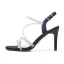 Sexy Sommer Rosa Abend Sandalen Damen 2022 Strass Knöchelriemen 8 cm Stilettos Spitzschuh Sandaletten Hochhackige