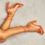 Fashion Orange Street Wear Womens Sandals 2022 Ankle Strap 10 cm / 4 inch Stiletto Heels Open / Peep Toe Sandals High Heels