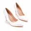 Chic / Beautiful White Crystal Prom Pumps 2022 9 cm Stiletto Heels Pointed Toe Pumps High Heels