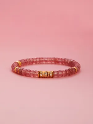Lovely Red Handmade Natural Crystal Bracelet Accessories 2025