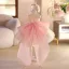Bling Bling Champagne Appliques Pearl Sequins Birthday Flower Girl Dresses 2025 Ball Gown Scoop Neck Bow Sleeveless Short