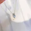 Vintage / Retro Sky Blue Zircon Evening Party Accessories Necklaces 2023