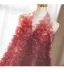 Chic / Belle Bordeaux Appliques Robe De Bal 2025 Princesse Col Haut Sans Manches Dos Nu Train De Balayage Tulle Robe De Ceremonie