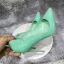 Fashion Mint Green Evening Party Pumps 2022 Patent Leather 12 cm Stiletto Heels Pointed Toe Pumps High Heels