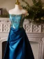 Vintage / Retro Royal Blue Prom Dresses 2024 Trumpet / Mermaid Strapless Sleeveless Backless Floor-Length / Long Prom Formal Dresses