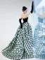 Fashion Black Geometric Asymmetrical Prom Dresses 2025 Ball Gown Strapless Sleeveless Backless Formal Dresses