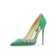 Schöne Burgunderrot Abend Strass Pumps 2024 Leder 10 cm Stilettos Spitzschuh Hochhackige