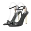 Charmant Blanche Soirée Sandales Femme 2022 Bride Cheville 11 cm Talons Aiguilles Peep Toes / Bout Ouvert Sandales Talons Hauts