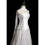 Modest / Simple Ivory Satin Wedding Dresses 2026 A-Line / Princess Strapless Sleeveless Backless Sweep Train