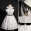 Sexy Blanche Anniversaire Robe De Fête 2022 Princesse Bretelles Spaghetti Sans Manches Dos Nu Noeud Ceinture Longue Robe De Ceremonie