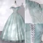 Mode Vert Robe De Bal 2022 Robe Boule De l'épaule Sans Manches Dos Nu Perlage Paillettes Longue Promo Robe De Ceremonie