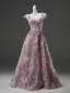 Haut de Gamme Rougissant Rose Fait main Perlage Paillettes Appliques Robe De Bal 2024 Princesse Bretelles Spaghetti Sans Manches Dos Nu Longue Promo Robe De Ceremonie