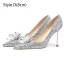 Charmant Bordeaux Cristal Paillettes Chaussure De Mariée 2024 Cuir 8 cm Talons Aiguilles À Bout Pointu Mariage Escarpins Talons Hauts