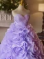 Flower Fairy Lavender Rose Prom Dresses 2024 Ball Gown Strapless Sleeveless Backless Sweep Train Prom Formal Dresses