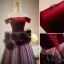 Chic / Beautiful Burgundy Sequins Appliques Prom Dresses 2023 A-Line / Princess Off-The-Shoulder Rhinestone Sleeveless Backless Floor-Length / Long Prom Formal Dresses